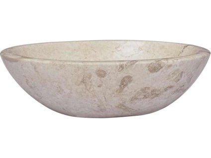 Umyvadlo 53 x 40 x 15 cm mramor [149171] (Barva Krémová)