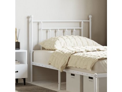 Kovové náhradní čelo postele 90 cm [353614] (Barva Bílá)