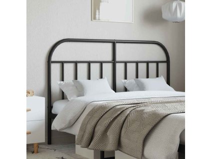 Kovové čelo postele 140 cm [353668] (Barva Černá)