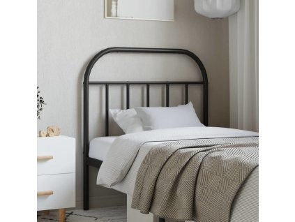 Kovové náhradní čelo postele 90 cm [353663] (Barva Černá)