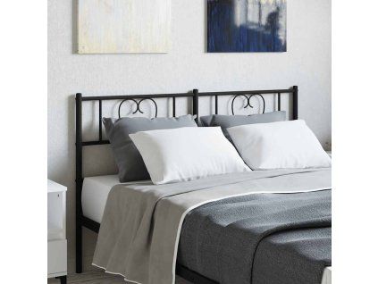 Kovové čelo postele 160 cm [355498] (Barva Černá)