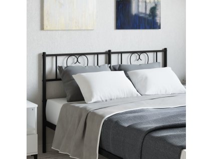 Kovové čelo postele 160 cm [355498] (Barva Černá)