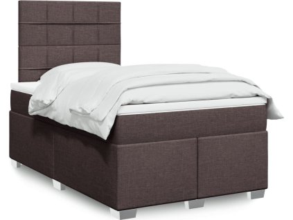 Box spring postel s matrací 120x190 cm textil [3292732] (Barva Krémová)