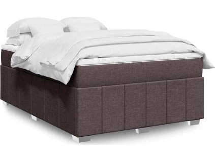 Box spring postel s matrací 140x190 cm textil [3285470] (Barva Světle šedá)