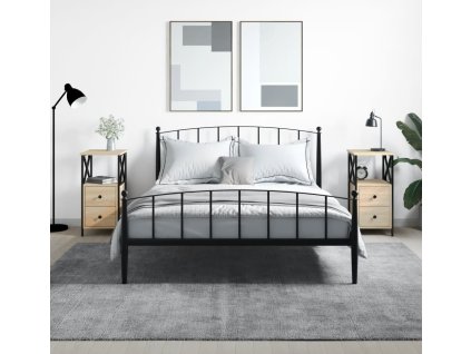 Noční stolky 2 ks 34x35,5x70 cm kompozitní dřevo [825952] (Barva Hnědý dub)