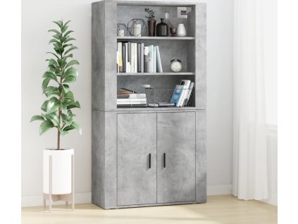 Skříň highboard kompozit [3185363] (Barva Betonová šedá)