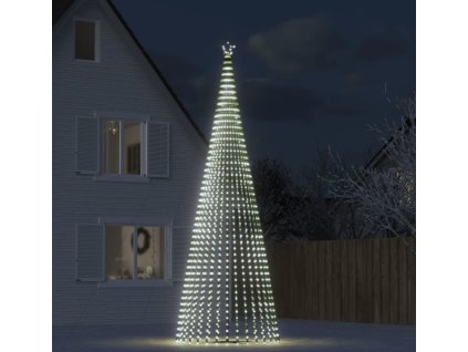 LED vánoční stromek 1544 ch LED diod 500 cm [358073] (Barva Studená bílá)