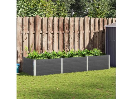 Zahradní vyvýšený záhon 300 x 100 x 54 cm WPC [318101] (Barva Šedá)