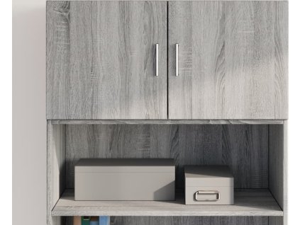 Nástěnná skříňka 80 x 42,5 x 40 cm kompozitní dřevo [846129] (Barva Šedá sonoma)