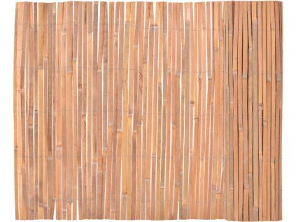 Bambusový plot 100 x 400 cm [140390] (Barva Hnědá)