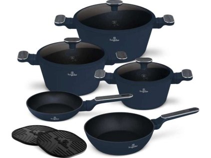 Sada nádobí Berlingerhaus s titanovým povrchem 10 ks Deep Sea Collection [6342663]