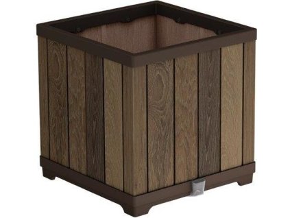 Květináč Keter Deco Square walnut [612030]