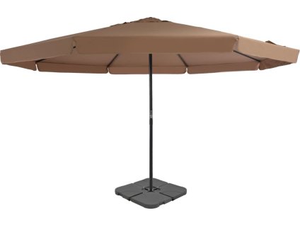 Zahradní slunečník s přenosným stojanem [276324] (Barva Taupe)