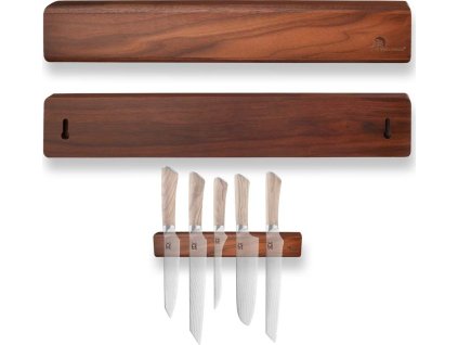 Lišta Dellinger magnetická (nástěnná) ořech 430 x 65 x 20 mm [6341101]