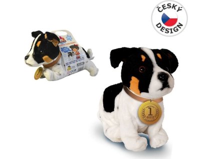 Hračka MaDe pejsek Ťapka 23 cm, černobílý [6905583]