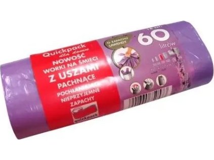 Pytel na odpad s uchy 60 l (18 ks) 60 x 72 cm s aroma levandule [6410018]
