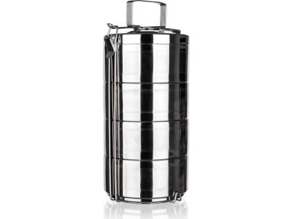 Jídlonosič Banquet nerezový dvoustěnný Akcent, 4 díly [7820942]