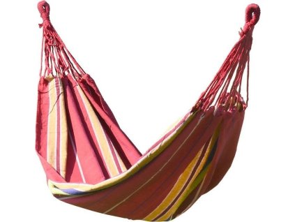 Houpací síť Cattara TEXTIL 200x100cm červeno-žlutá [638629]
