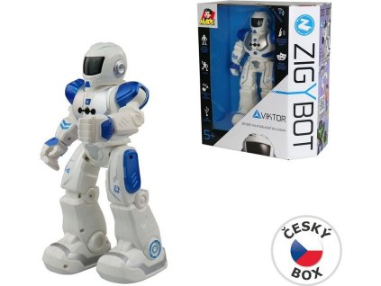 Robot MaDe Zigybot Viktor 27cm, 21 funkcí (modrý) [6905582]