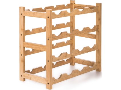 Stojan na víno G21 na 16 lahví, bambusový [6355501]