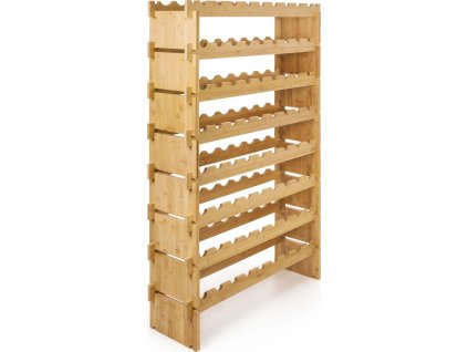 Regál na víno G21 na 72 lahví, bambusový [6355502]