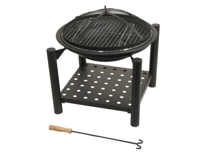 Ohniště Cattara SABATINI s grilovací mřížkou s poklopem [63603381]