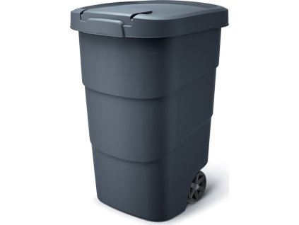 Popelnice Prosperplast Wheeler 95 l antracit, černé víko [611436]