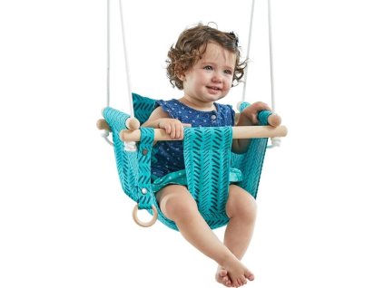 Houpačka 2Kids Toys Dětská textilní 100% bavlna, tyrkysová [6954859]
