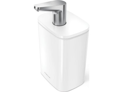 Dávkovač Simplehuman mýdla a desinfekce Pulse - 473 ml, bílá ocel [7025004]