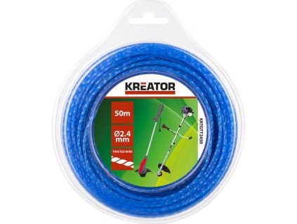 Struna Kreator KRTGTT2450 kroucená 2,4 mm x 50 m  [6362450]