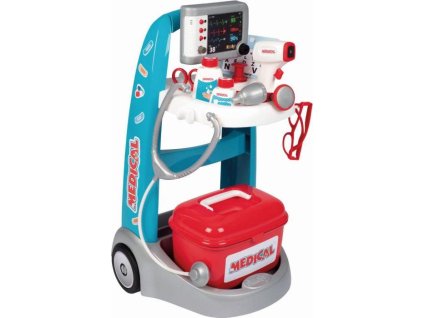 Hračka Smoby Lékařský elektronický vozík s příslušenstvím [6907236]