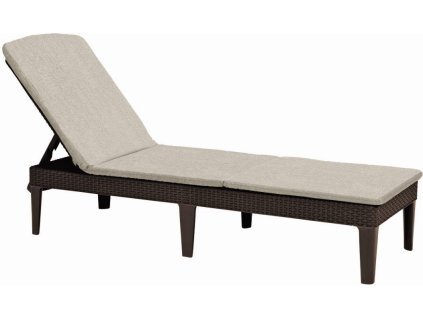 Lehátko Keter Jaipur hnědé s polstrem [610656]