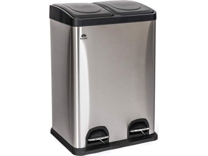 Odpadkový koš Brilanz recyklovací nerezový Savery 40 l (2 x 20 l) [7025565]