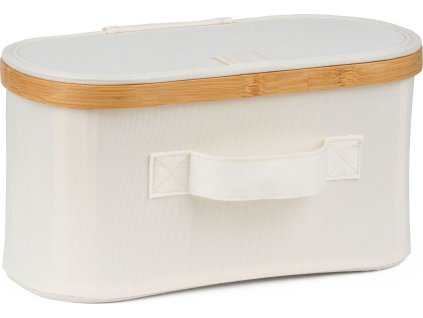 Úložný box G21 30 x 15 x 15 cm, bambusový s víkem, béžový [63555304]