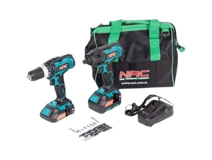 Sada nářadí NAC aku šroubovák + rázový utahovák CDB-ID-20V [6372223]
