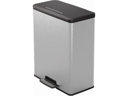 Odpadkový koš Curver Deco Bin 65 l stříbrný [610976]