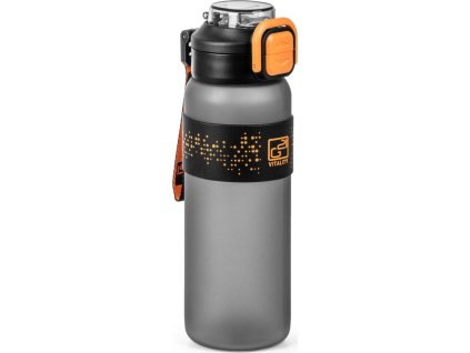 Láhev G21 na pití 1000 ml 2v1, šedá zmrzlá [60022435]