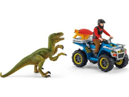 Hračka Schleich Útěk před Velociraptorem na čtyřkolce  [6843375]