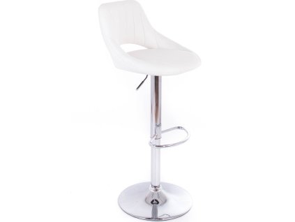 Barová židle G21 Aletra koženková, prošívaná white [60023302]