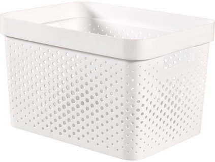 Box Curver Infinity Dots 17L bílý [610918]