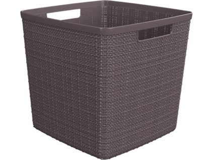 Box Curver Jute Cube 17L šedý [610907]