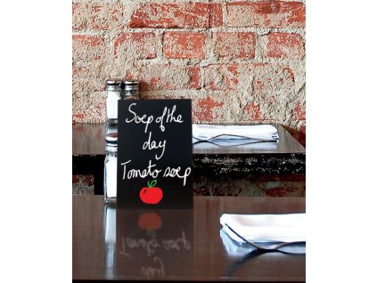 Tabulka Securit TAG A4 pro popis křídou (omyvatelné), 5ks, Black + popisovač + upevňovací prvky [38754940]