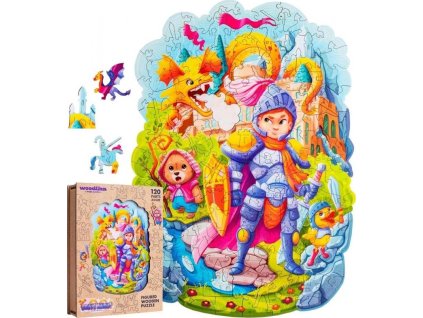 Puzzle Puzzler dřevěné, barevné - Statečný rytíř [6950349]