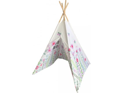 Hračka G21 stan Teepee Jarní louka, růžové kvítky [60026156]