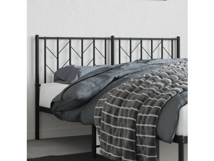 Kovové náhradní čelo postele 150 cm [374471] (Barva Černá)