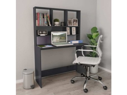 Psací stůl s policemi 110 x 45 x 157 cm kompozit [815308] (Barva Hnědý dub)