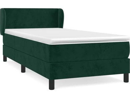 Box spring postel s matrací 90x190 cm samet [3127343] (Barva Světle šedá)