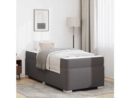 Rám postele 90 x 190 cm textil [3399221] (Barva Šedá)
