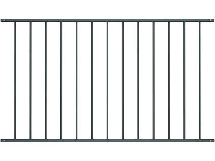 Plotový panel Woerden práškově lakovaná ocel 1,7x0,75 m [145221] (Barva Antracitová)