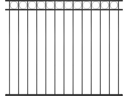 Plotový panel ASSEN ocelový 1,7 x 1,5 m [146319] (Barva Černá)